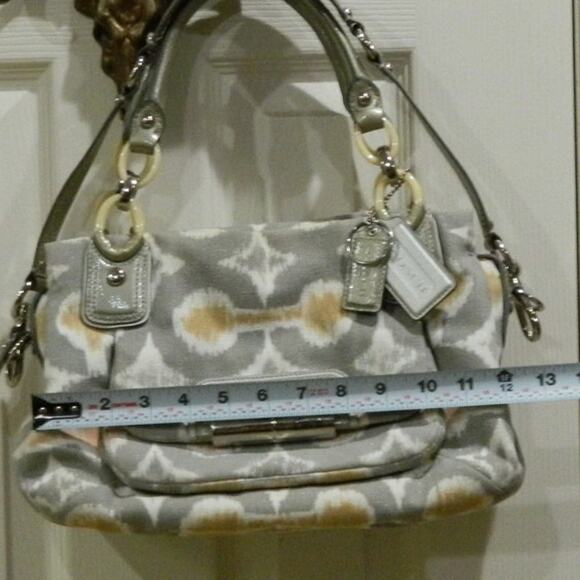 Coach Kristin Op Art i-Cat Handbag Shoulder Bag Clean - Picture 5 of 12